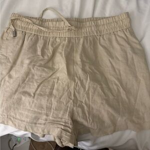 Zara Light Tan Drawstring Pants